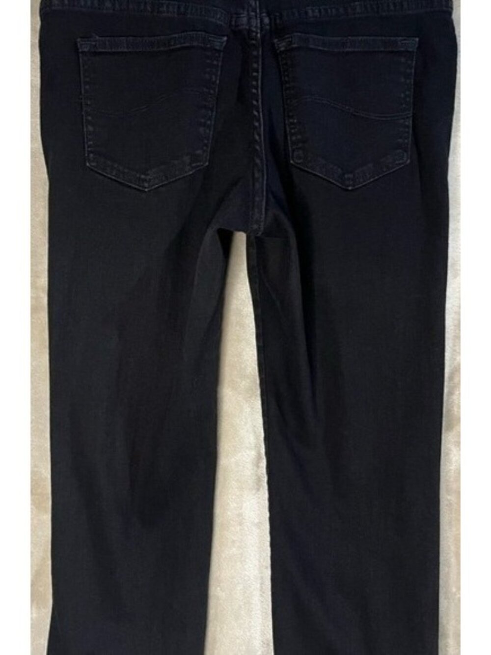 Lee Rider Jeans Womens Size 10 Petite Black Straight Relaxed Fit 5 Pocket Denim - Picture 10 of 16